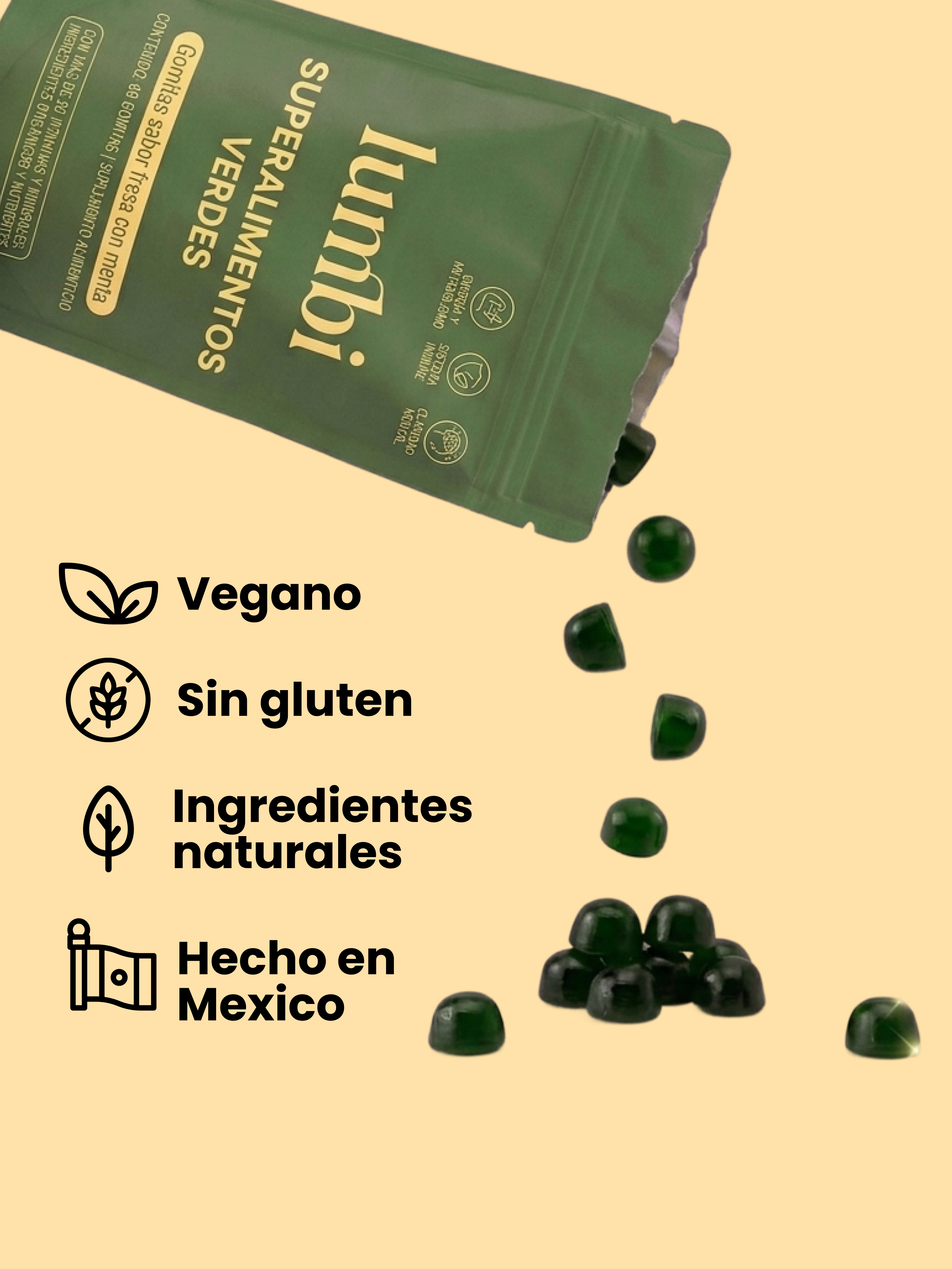 Gomitas de Superalimentos Verdes